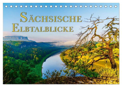 Sächsische Elbtalblicke (Tischkalender 2026 DIN A5 quer), CALVENDO Monatskalender