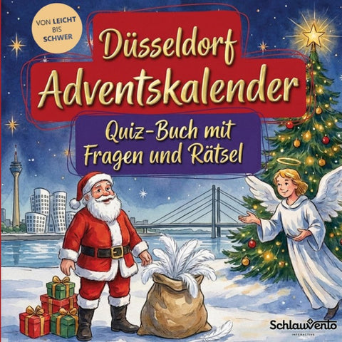 Düsseldorf-Adventskalender: Quiz-Buch mit Fragen und Rätsel