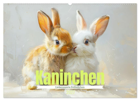 Kaninchen - Liebenswerte Fellbällchen (Wandkalender 2027 DIN A2 quer), CALVENDO Monatskalender