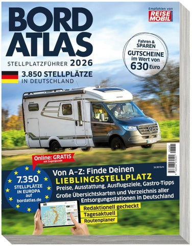Bordatlas Stellplatzführer 2026