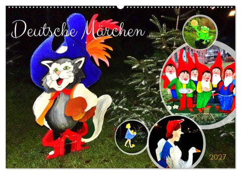 Deutsche Märchen (Wandkalender 2027 DIN A2 quer), CALVENDO Monatskalender