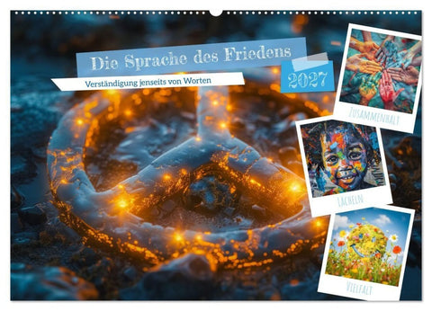 Die Sprache des Friedens (Wandkalender 2027 DIN A2 quer), CALVENDO Monatskalender