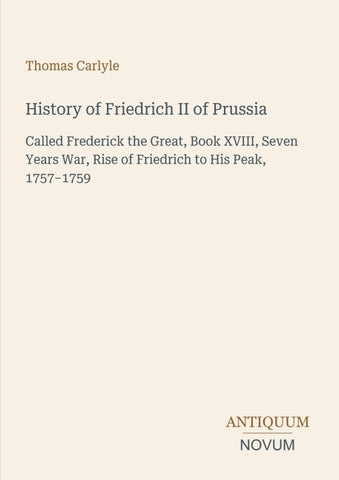 History of Friedrich II of Prussia