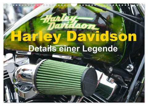 Harley Davidson - Details einer Legende (Wandkalender 2027 DIN A3 quer), CALVENDO Monatskalender