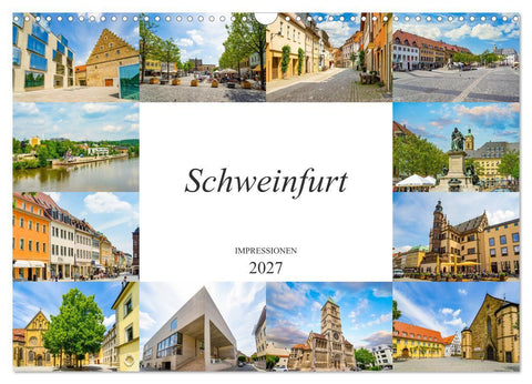 Schweinfurt Impressionen (Wandkalender 2027 DIN A3 quer), CALVENDO Monatskalender