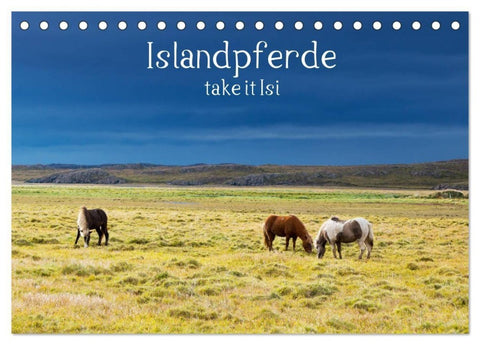 Islandpferde take it Isi (Tischkalender 2027 DIN A5 quer), CALVENDO Monatskalender