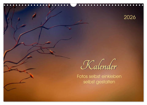 Kalender, Fotos selbst einkleben, selbst gestalten (Wandkalender 2026 DIN A3 quer), CALVENDO Monatskalender