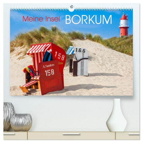 Meine Insel Borkum (hochwertiger Premium Wandkalender 2027 DIN A2 quer), Kunstdruck in Hochglanz