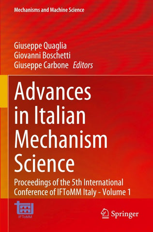 Advances in Italian Mechanism Science