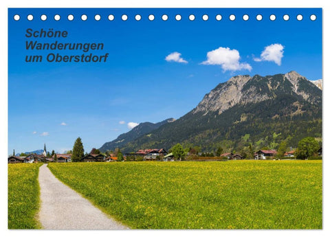 Schöne Wanderungen um Oberstdorf (Tischkalender 2026 DIN A5 quer), CALVENDO Monatskalender