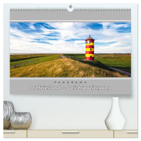 Ostfriesland - Deichspaziergang (hochwertiger Premium Wandkalender 2026 DIN A2 quer), Kunstdruck in Hochglanz