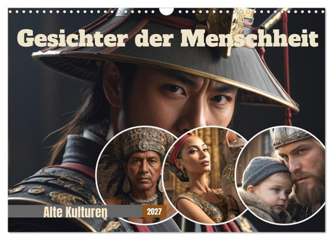 Gesichter der Menschheit (Wandkalender 2027 DIN A3 quer), CALVENDO Monatskalender