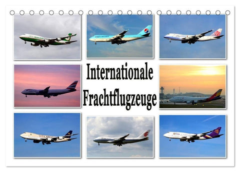 Internationale Frachtflugzeuge (Tischkalender 2027 DIN A5 quer), CALVENDO Monatskalender