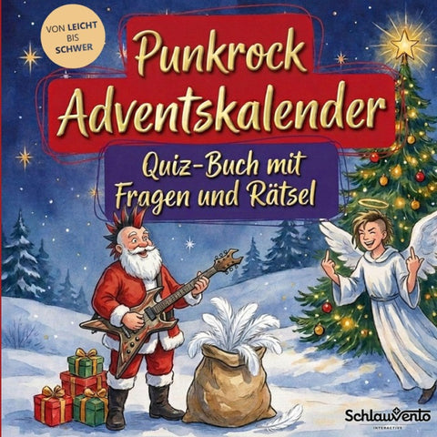 Punkrock-Adventskalender: Quiz-Buch mit Fragen und Rätsel