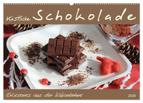 Schokolade - aus der Kakaobohne (Wandkalender 2026 DIN A2 quer), CALVENDO Monatskalender
