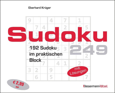 Sudokublock 249 (5 Exemplare à 2,99 €)