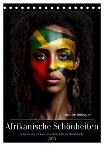 Afrikanische Schönheiten (Tischkalender 2027 DIN A5 hoch), CALVENDO Monatskalender