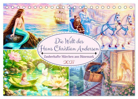 Die Welt des Hans Christian Andersen (Tischkalender 2027 DIN A5 quer), CALVENDO Monatskalender