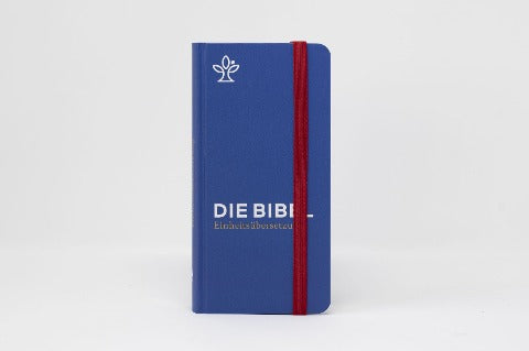 Die Bibel. Taschenausgabe stripe mit roter loser Gummilitze