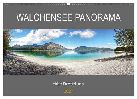 Walchensee Panorama (Wandkalender 2027 DIN A2 quer), CALVENDO Monatskalender