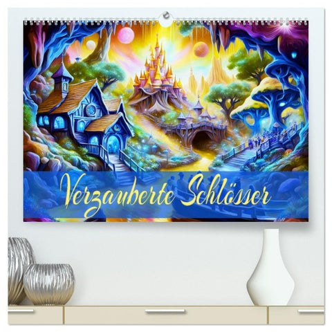 Verzauberte Schlösser (hochwertiger Premium Wandkalender 2027 DIN A2 quer), Kunstdruck in Hochglanz