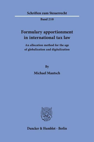 Formulary apportionment in international tax law