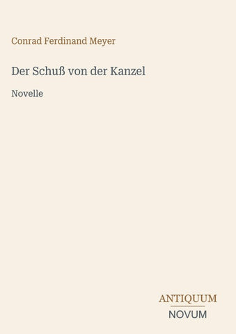 Der Schuß von der Kanzel