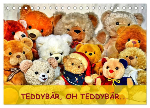 TEDDYBÄR, OH TEDDYBÄR... (Tischkalender 2026 DIN A5 quer), CALVENDO Monatskalender