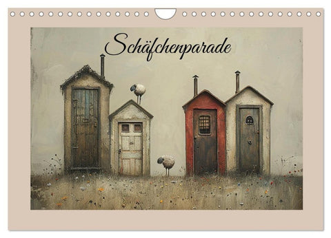 Schäfchenparade (Wandkalender 2027 DIN A4 quer), CALVENDO Monatskalender