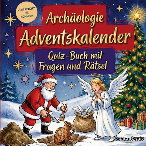 Archäologie-Adventskalender: Quiz-Buch mit Fragen und Rätsel