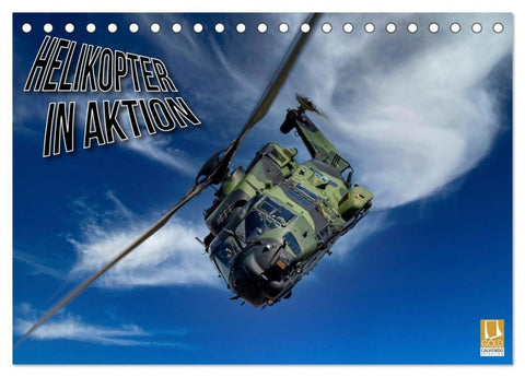 Helikopter in Aktion (Tischkalender 2027 DIN A5 quer), CALVENDO Monatskalender