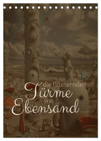 Die Flüsternden Türme von Ebensand (Tischkalender 2026 DIN A5 hoch), CALVENDO Monatskalender