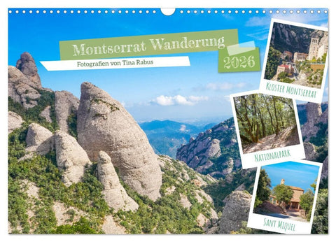 Montserrat Wanderung (Wandkalender 2026 DIN A3 quer), CALVENDO Monatskalender