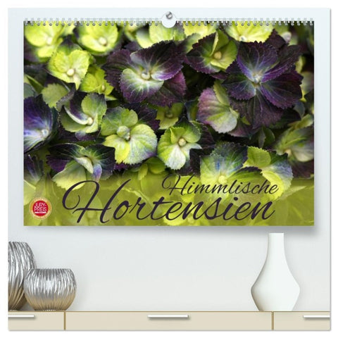 Himmlische Hortensien (hochwertiger Premium Wandkalender 2026 DIN A2 quer), Kunstdruck in Hochglanz