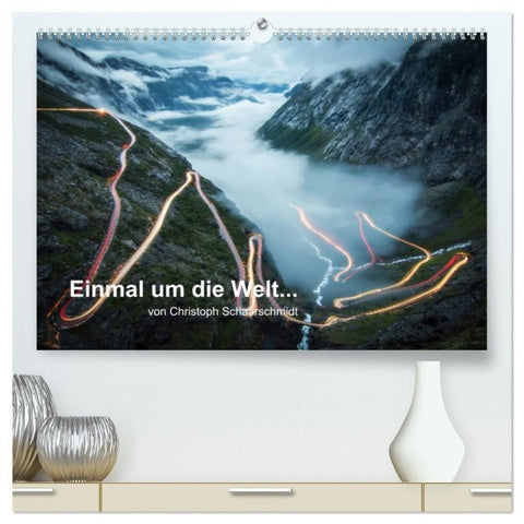 Einmal um die Welt... (hochwertiger Premium Wandkalender 2027 DIN A2 quer), Kunstdruck in Hochglanz