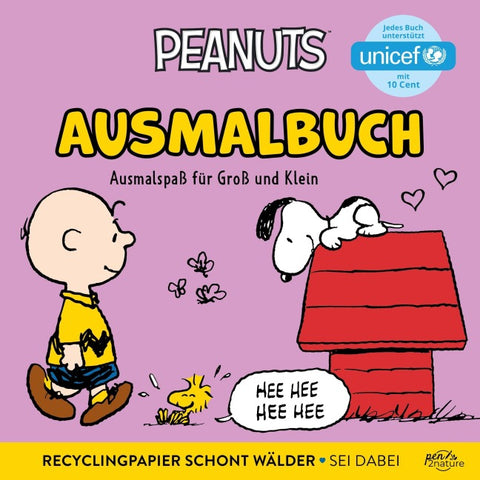 Peanuts Ausmalbuch I Malbuch zum Entspannen I 45 Motive ohne KI