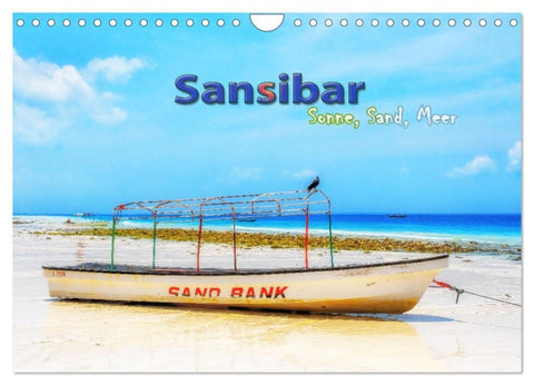 Sansibar - Sonne, Sand, Meer (Wandkalender 2027 DIN A4 quer), CALVENDO Monatskalender