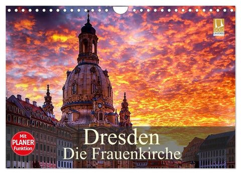 Dresden - Die Frauenkirche (Wandkalender 2027 DIN A4 quer), CALVENDO Monatskalender