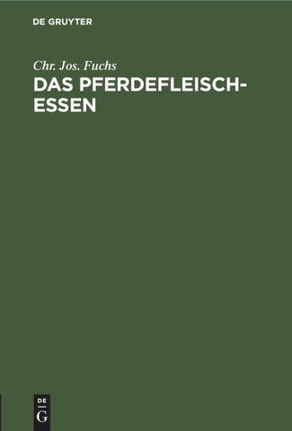 Das Pferdefleischessen
