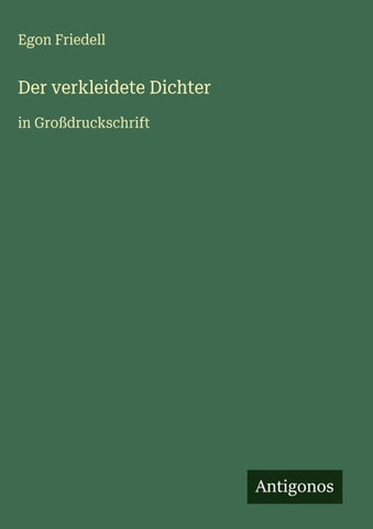 Der verkleidete Dichter