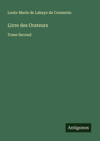 Livre des Orateurs