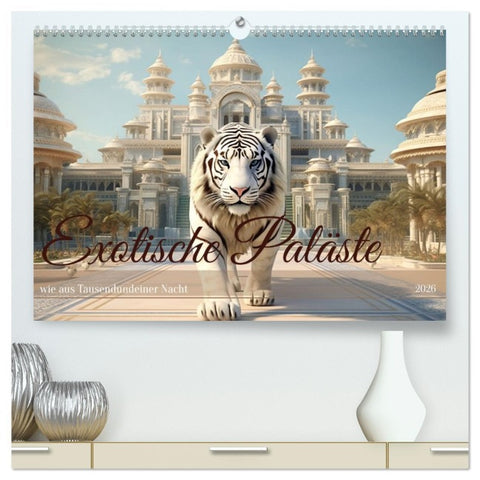 Exotische Paläste (hochwertiger Premium Wandkalender 2026 DIN A2 quer), Kunstdruck in Hochglanz
