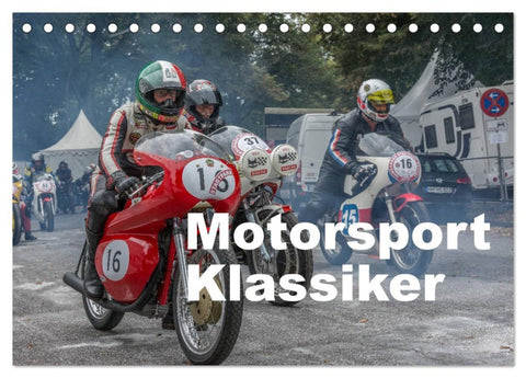 Motorsport Klassiker (Tischkalender 2026 DIN A5 quer), CALVENDO Monatskalender