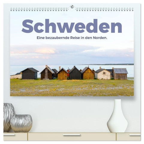 Schweden - Eine bezaubernde Reise in den Norden. (hochwertiger Premium Wandkalender 2027 DIN A2 quer), Kunstdruck in Hochglanz