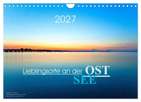 Lieblingsorte an der Ostsee (Wandkalender 2027 DIN A4 quer), CALVENDO Monatskalender