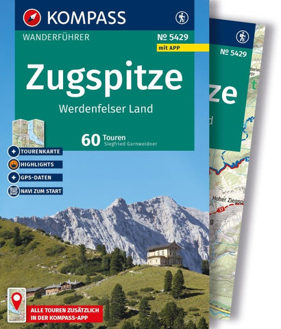 KOMPASS Wanderführer Zugspitze, Werdenfelser Land, 60 Touren mit Extra-Tourenkarte