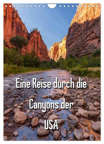 Eine Reise durch die Canyons der USA (Wandkalender 2027 DIN A4 hoch), CALVENDO Monatskalender