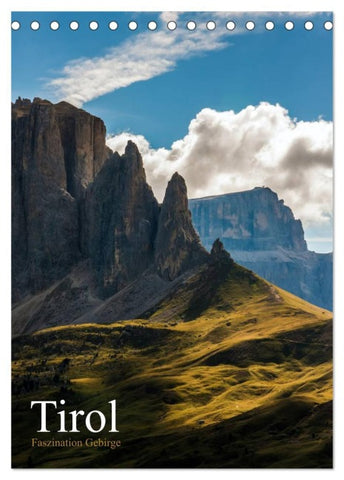 Tirol - Faszination Gebirge (Tischkalender 2026 DIN A5 hoch), CALVENDO Monatskalender