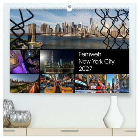 Fernweh New York City (hochwertiger Premium Wandkalender 2027 DIN A2 quer), Kunstdruck in Hochglanz