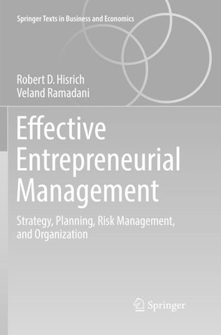 Effective Entrepreneurial Management